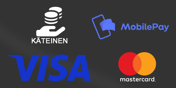 K&auml;teinen mobilepay visa ja mastercard